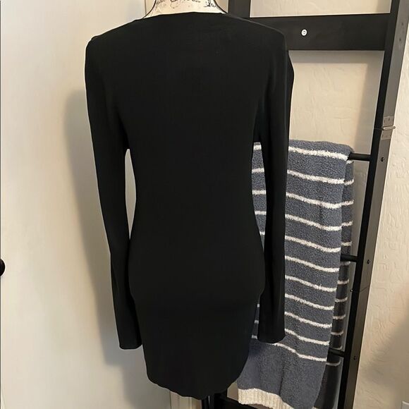 Dolce & Gabbana Black Semi Sheer Button-Up Cardigan Luxury Office Minimalist - Picture 6 of 10